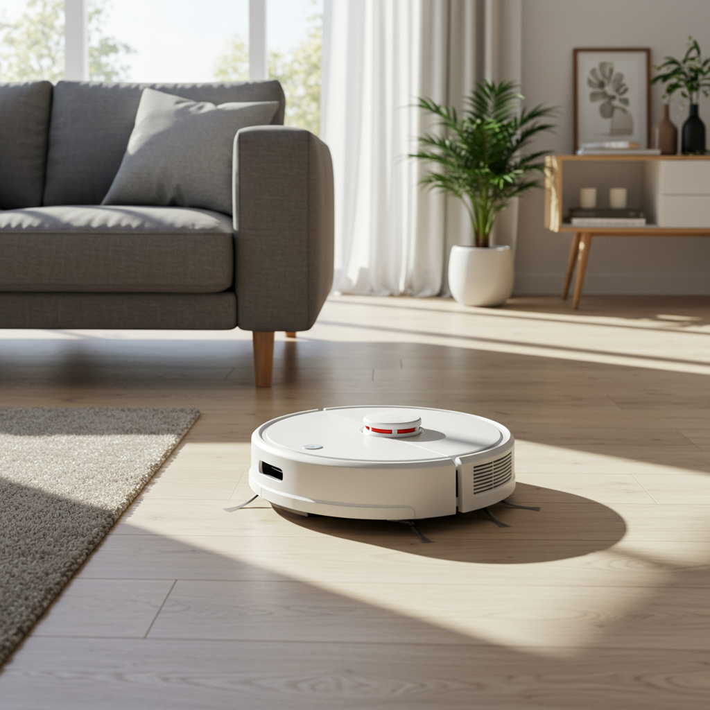 Robô Aspirador Inteligente Branco Clean - Bravolar